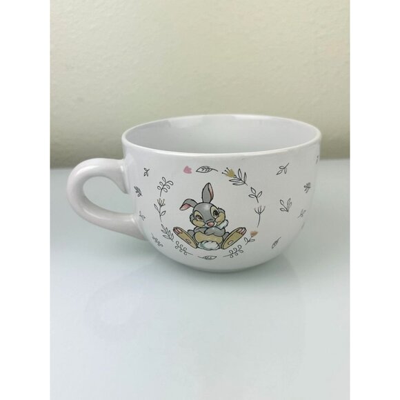 ZRIKE Disney Thumper Bambi Large Cappuccino Soup Coffee Mug Cute Spring Bunny - Picture 7 of 13